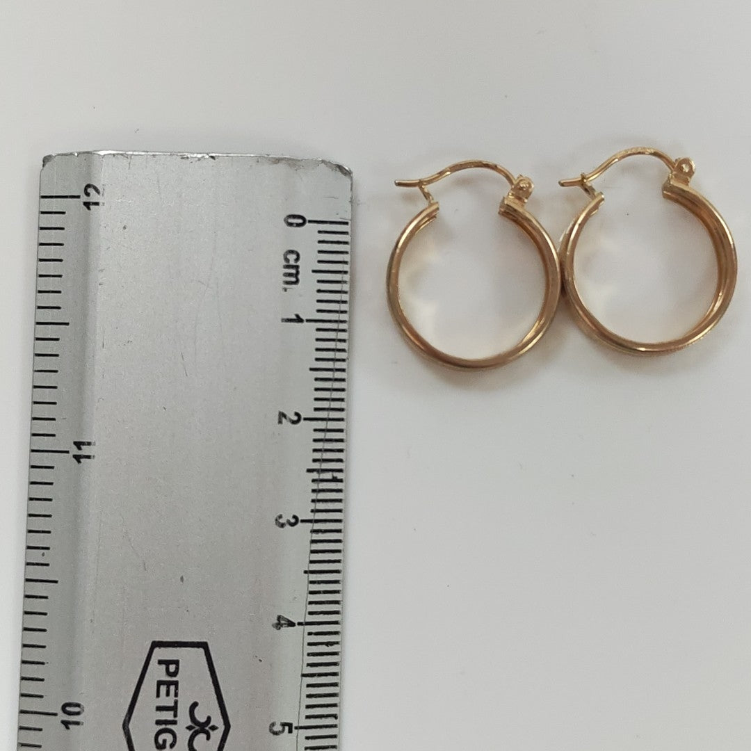 ARETES ARRACADAS LABRADAS 10K 2.2 GR (NUEVO)