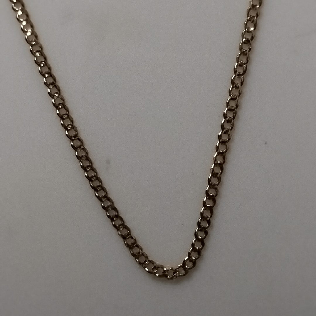 CADENAS BARBADA DIAMANTADA ORO 14K 55 CM 5.7 GR (NUEVO)