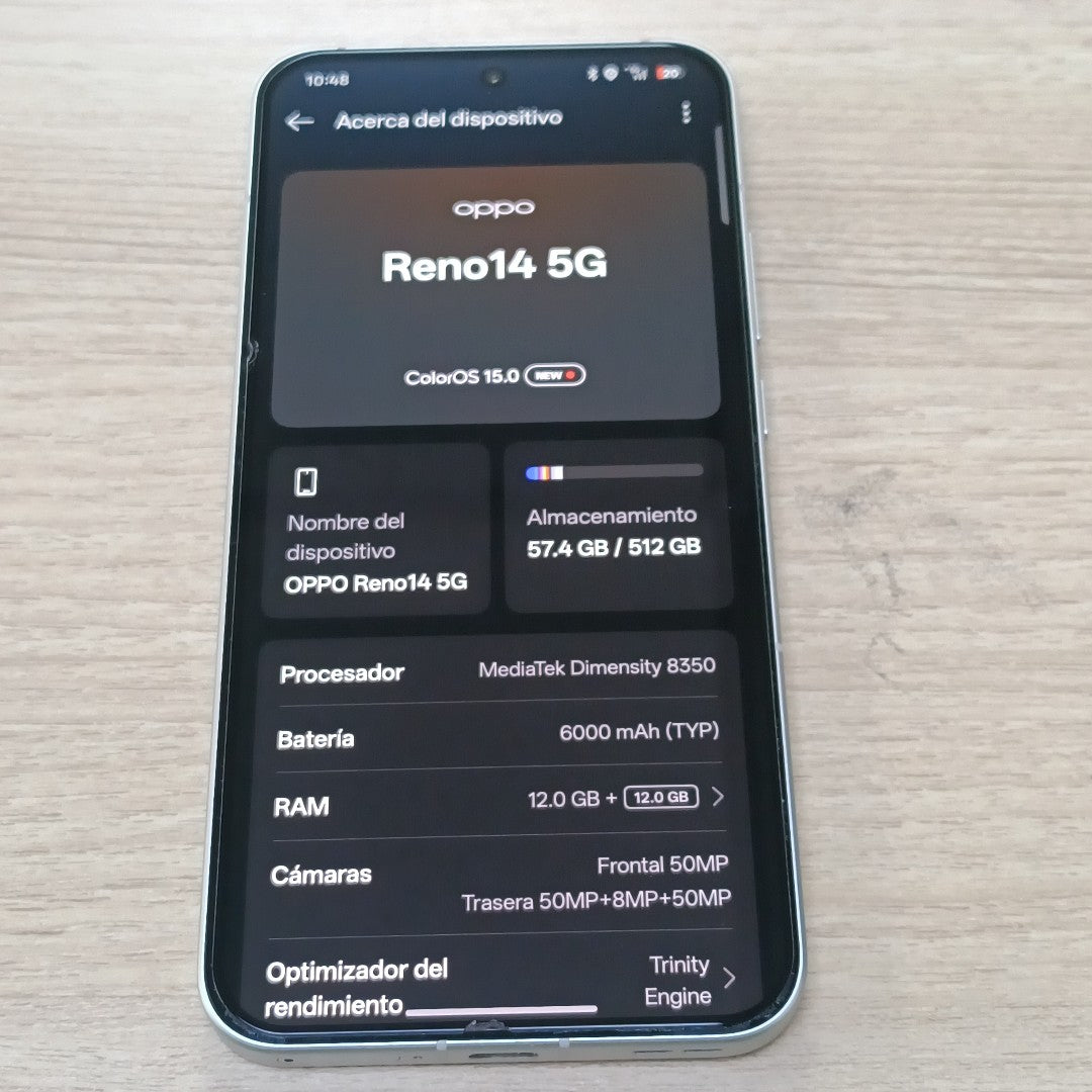 CELULAR OPPO RENO14 5G CPH2737 (2025) 512 GB 12 GB RAM (SEMINUEVO)