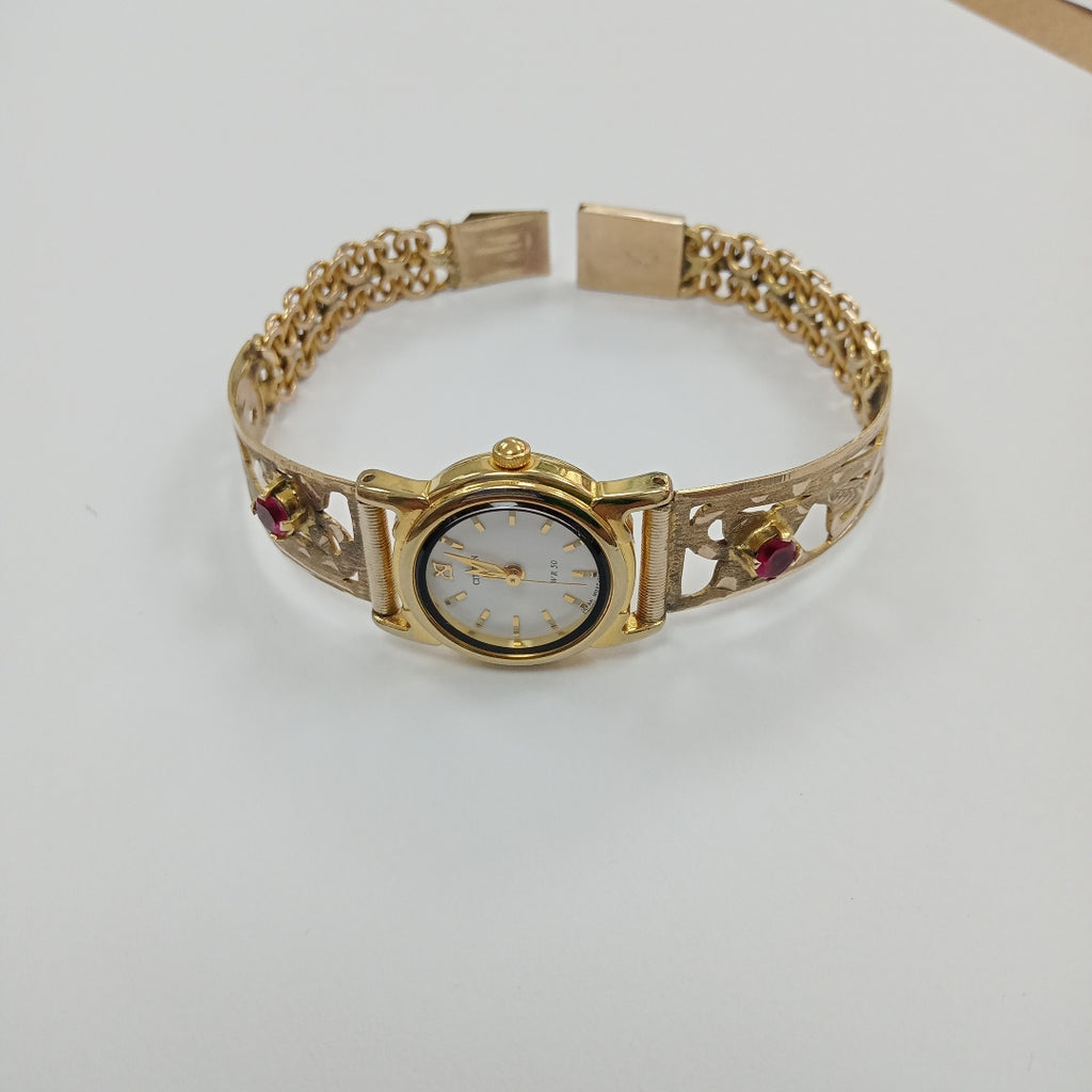RELOJ CAJA ACERO PULSO ORO ORO 10 K 13 GRMS (SEMINUEVO)