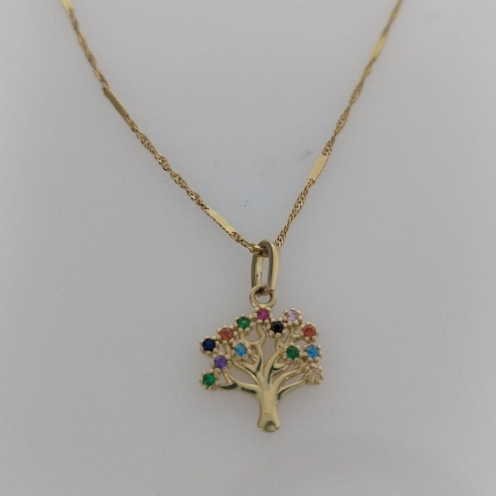 CADENA, DIJE ORO 14 K 2 GRMS (SEMINUEVO)