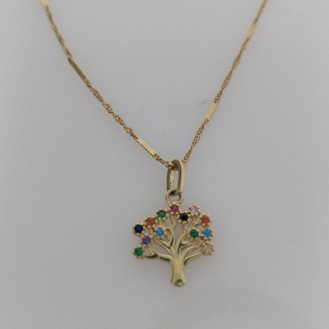 CADENA, DIJE ORO 14 K 2 GRMS (SEMINUEVO)