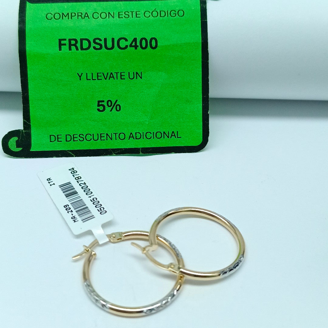 ARRACADAS ORO 14K 1.3 (NUEVO)