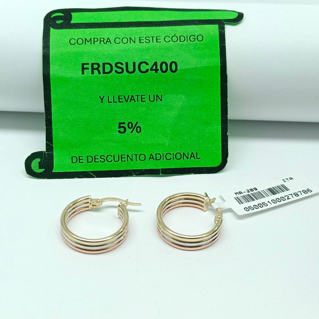 ARRACADAS ORO 14K 2.4 (NUEVO)
