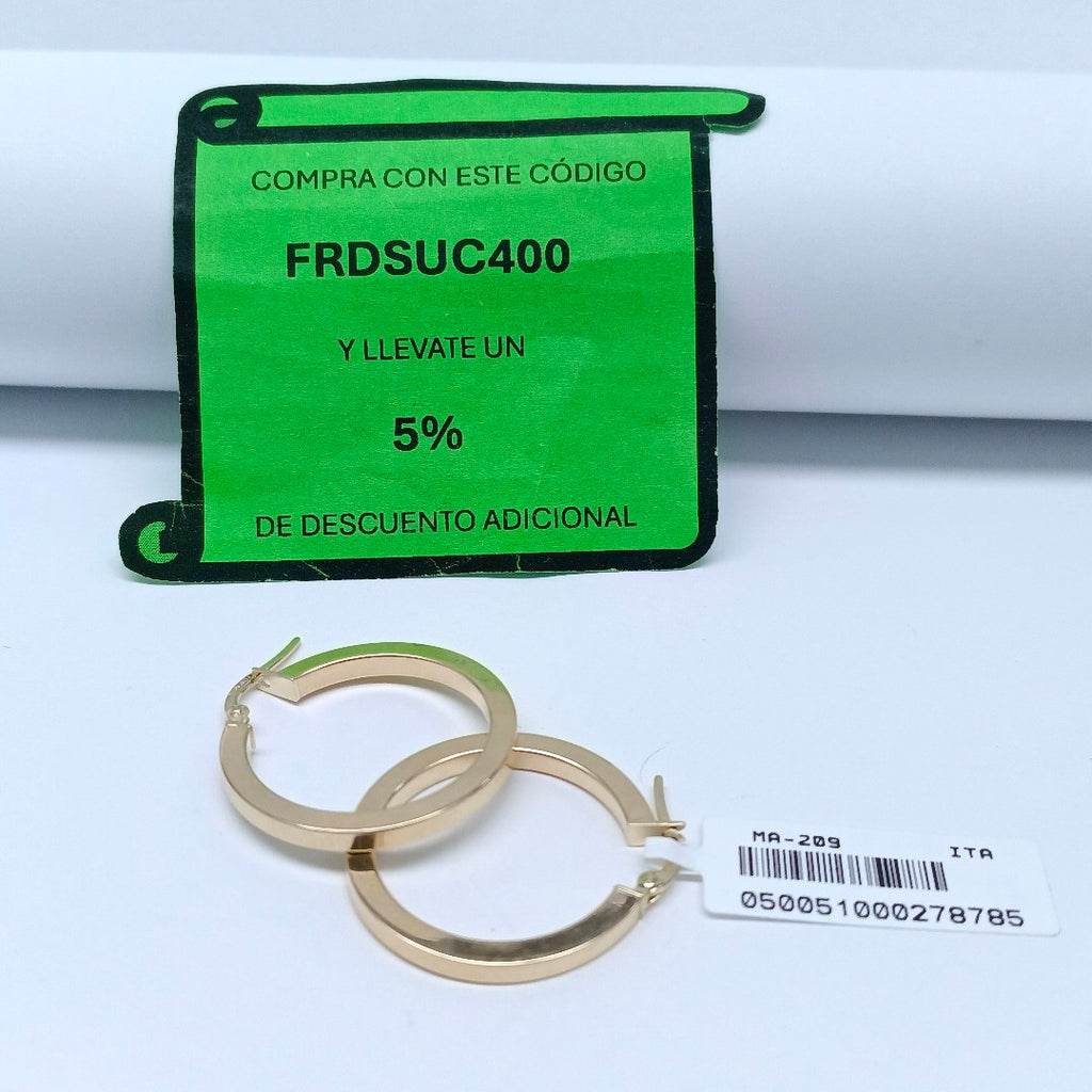 ARRACADAS ORO 14K 2.2 (NUEVO)