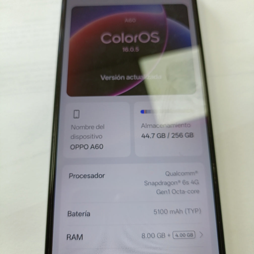 CELULAR OPPO A60 CPH3669 256 GB 8 GB RAM (SEMINUEVO)