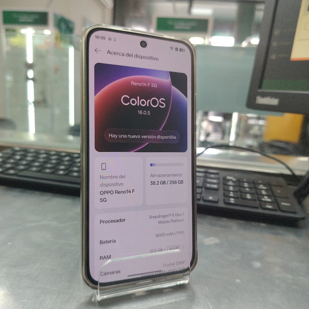 CELULAR OPPO RENO 14F CPH2743 (2025) 256 GB 12 GB RAM (SEMINUEVO)