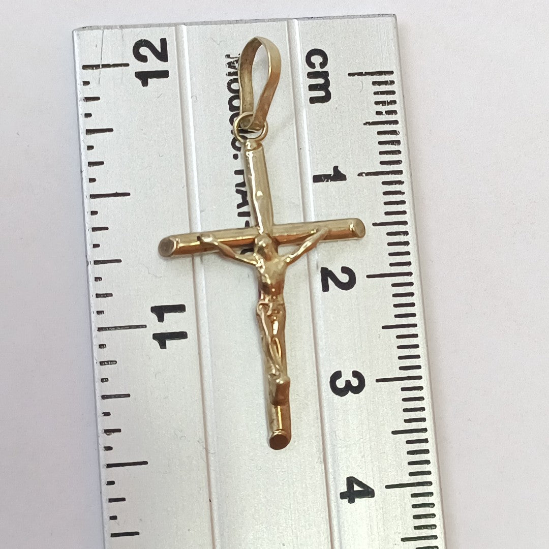 CRUCIFIJO ORO 10 K 0,90 GRMS (SEMINUEVO)