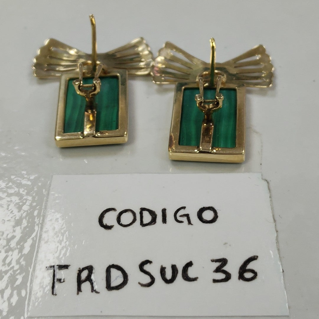 ARETES PAR ORO 14 K 11.6 GRMS (SEMINUEVO)