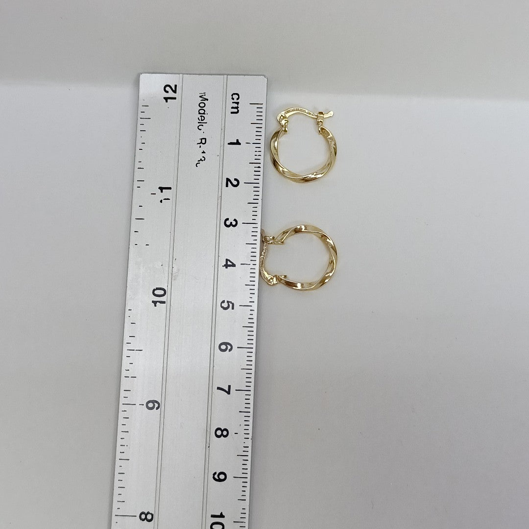ARETES ARRACADAS TORZAL 14K 1.1 GR (NUEVO)