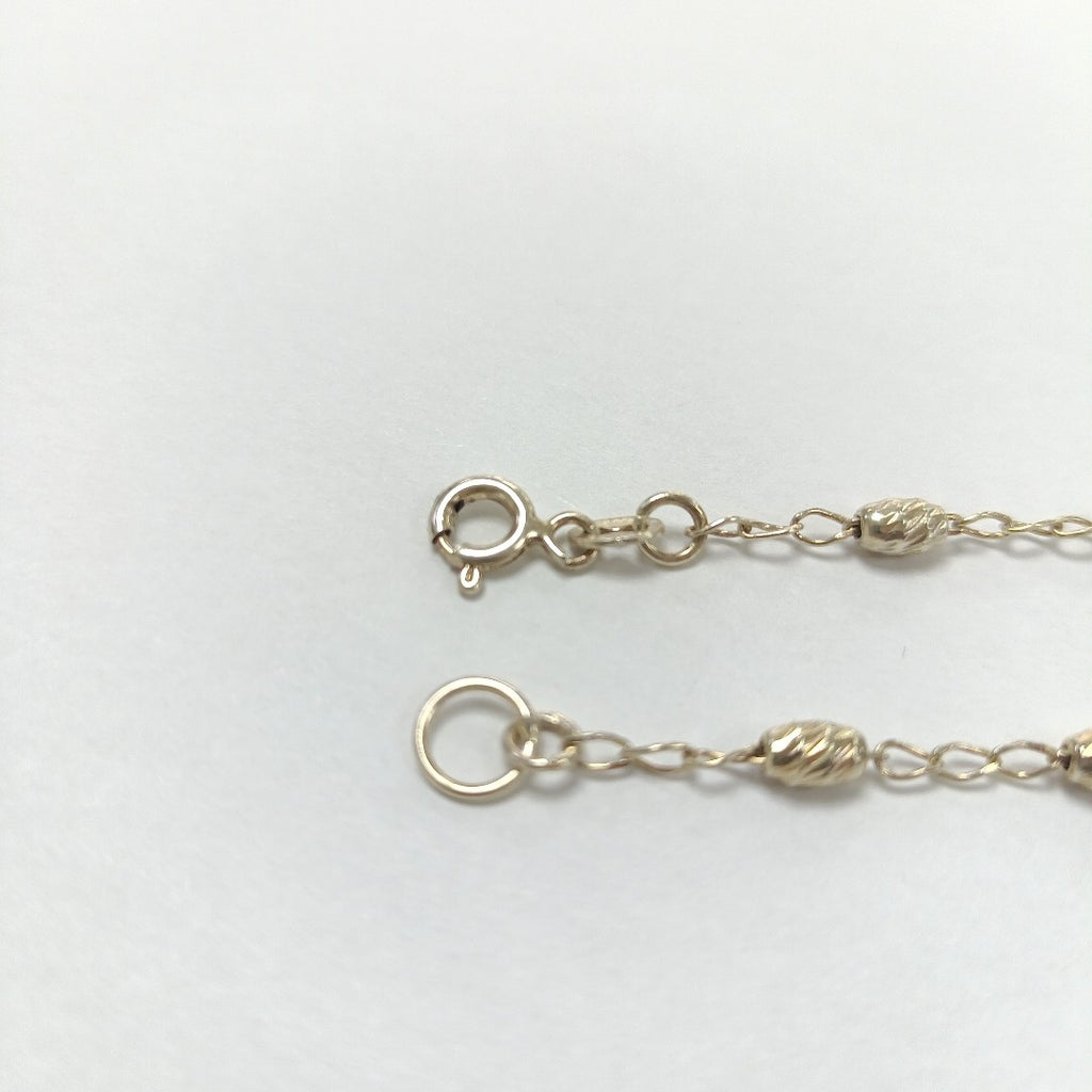 PULSERA TEJIDO CORAZON PLATA .925 18 CM 3.3 GR (NUEVO)