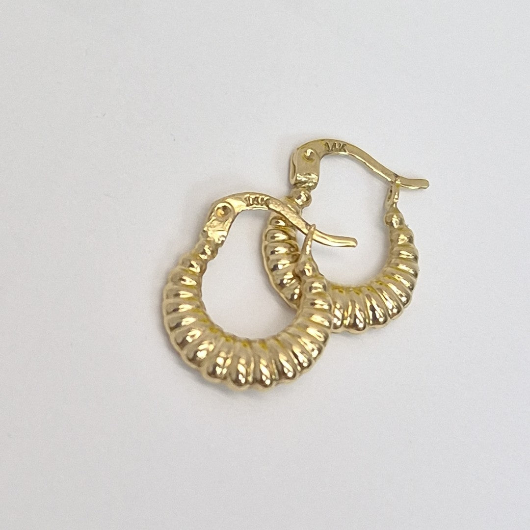 ARRACADAS ORO 14K 1.1 (NUEVO)