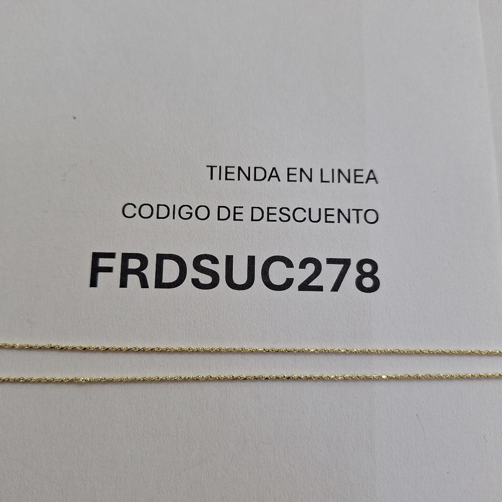CADENA TORZAL 14K 55 CM 2.9 GR (NUEVO)