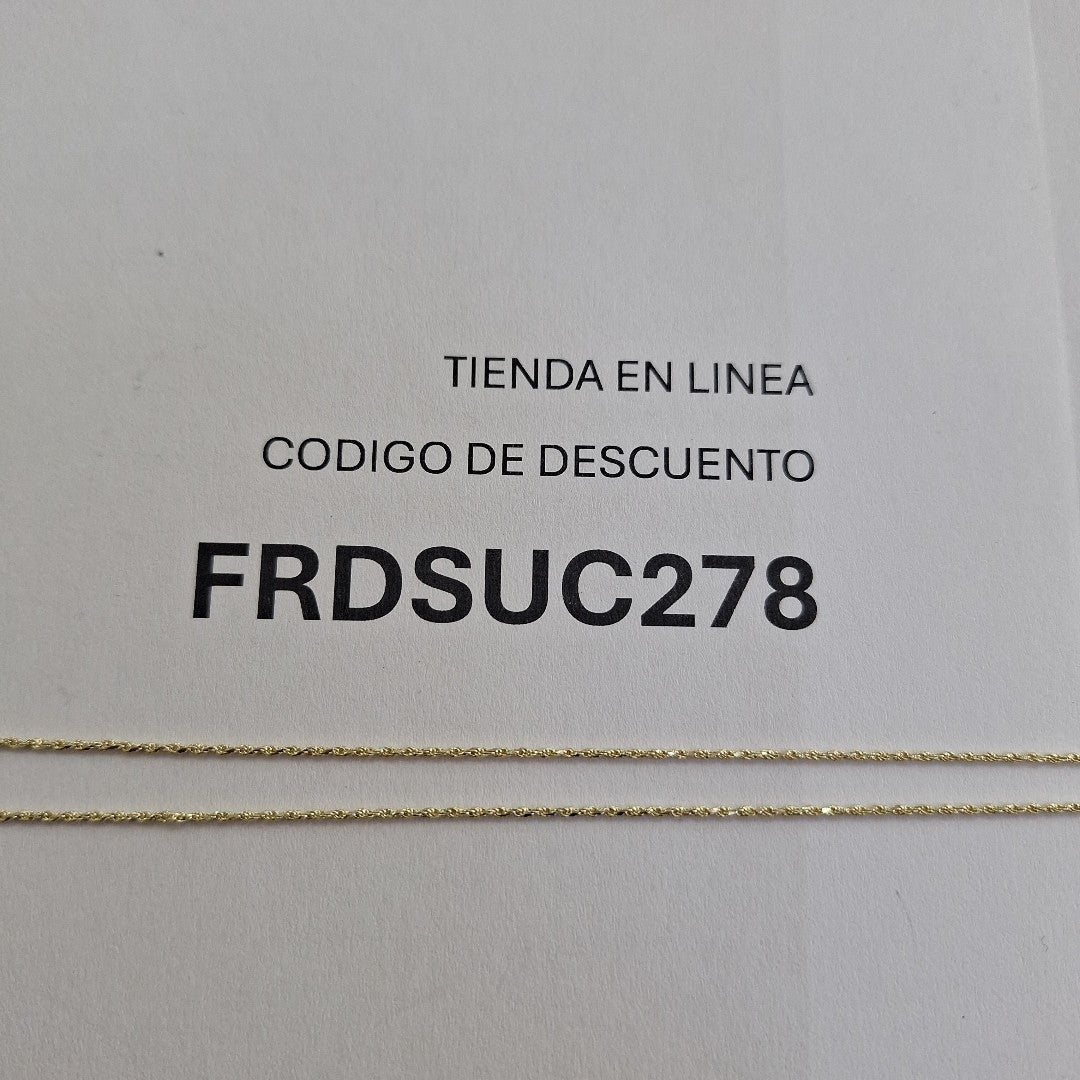 CADENA TORZAL 14K 55 CM 2.9 GR (NUEVO)