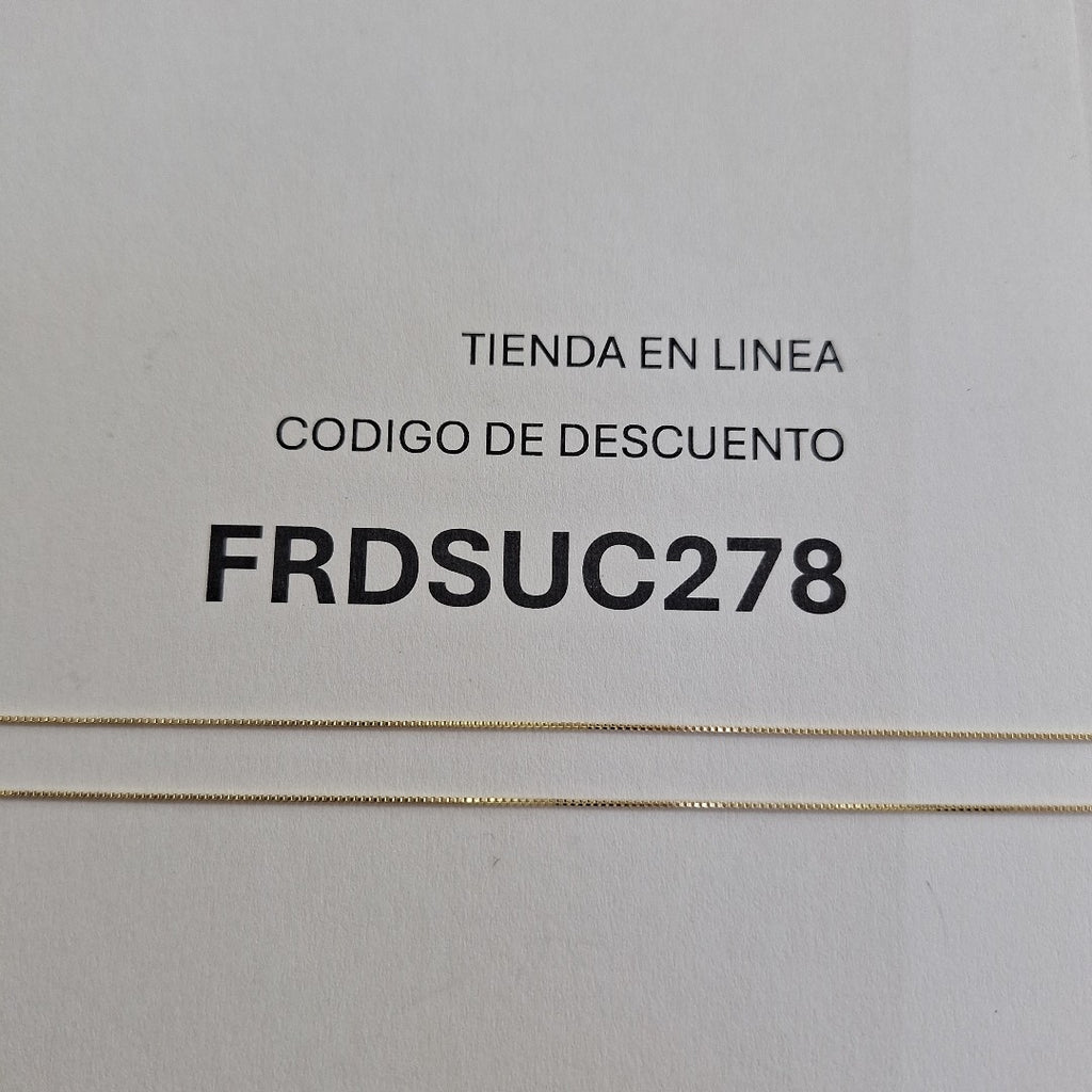 CADENA VENECIANO 14K 55 CM 1.8 GR (NUEVO)