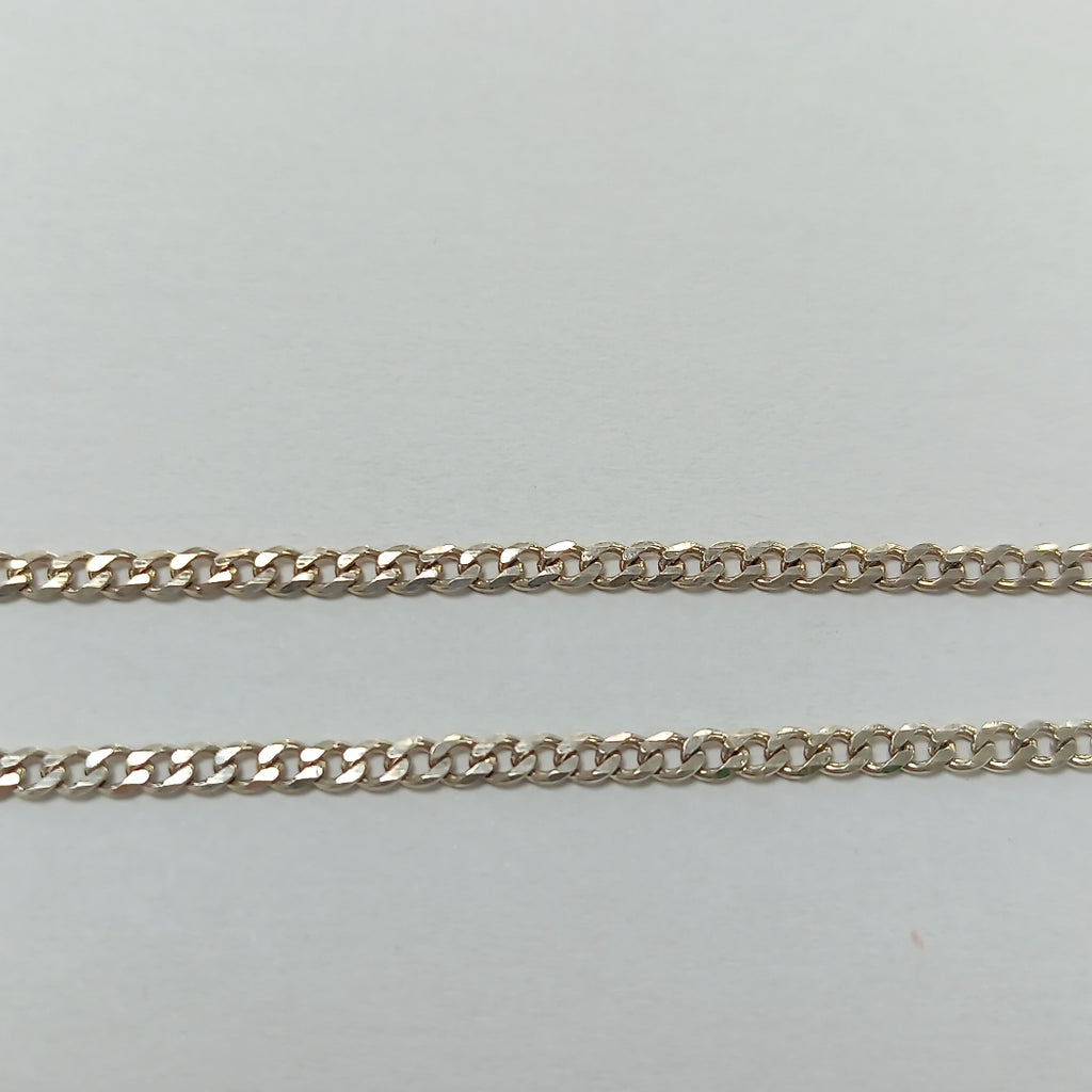 CADENA TEJIDO BARBADO PLATA .925 60 CM 5.7 GR (NUEVO)