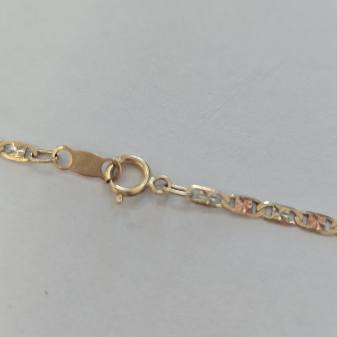 CADENA ORO COMBINADO 10 K 2.8 GRMS (SEMINUEVO)