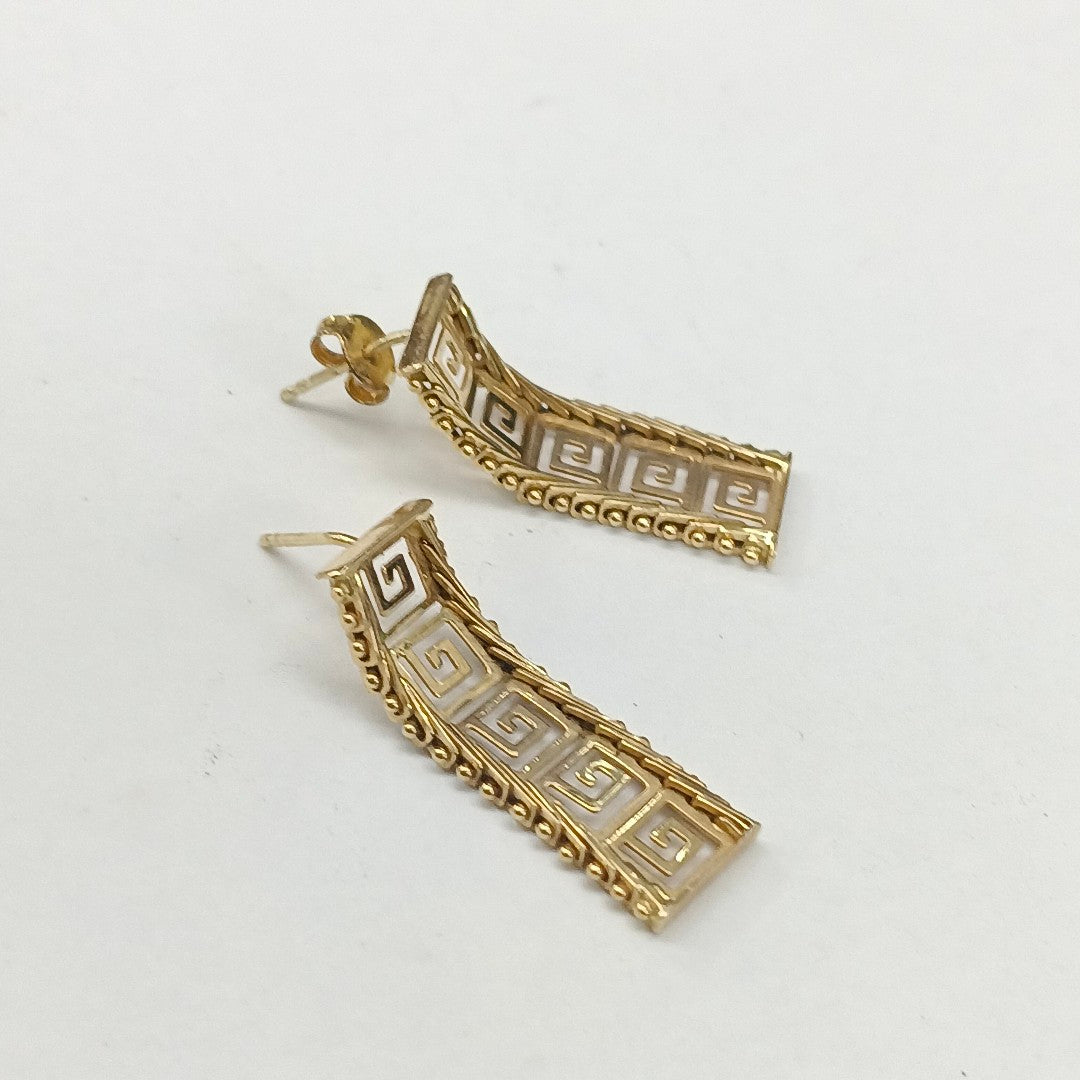ARETES PAR ORO 14 K 3.4 GRMS (SEMINUEVO)