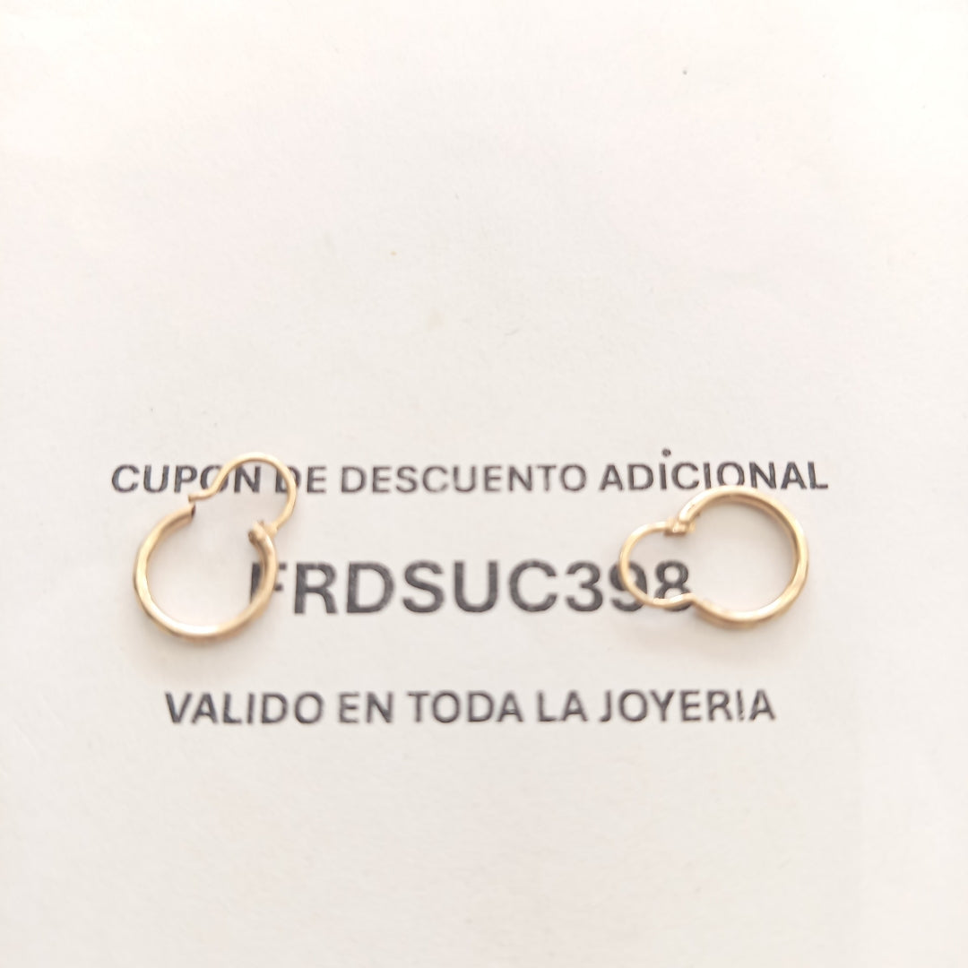 ARRACADAS PAR ORO 10 K 0.7 GRMS (SEMINUEVO)
