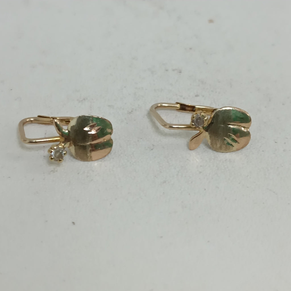 ARETES PAR ORO 10 K 1.1 GRMS (SEMINUEVO)