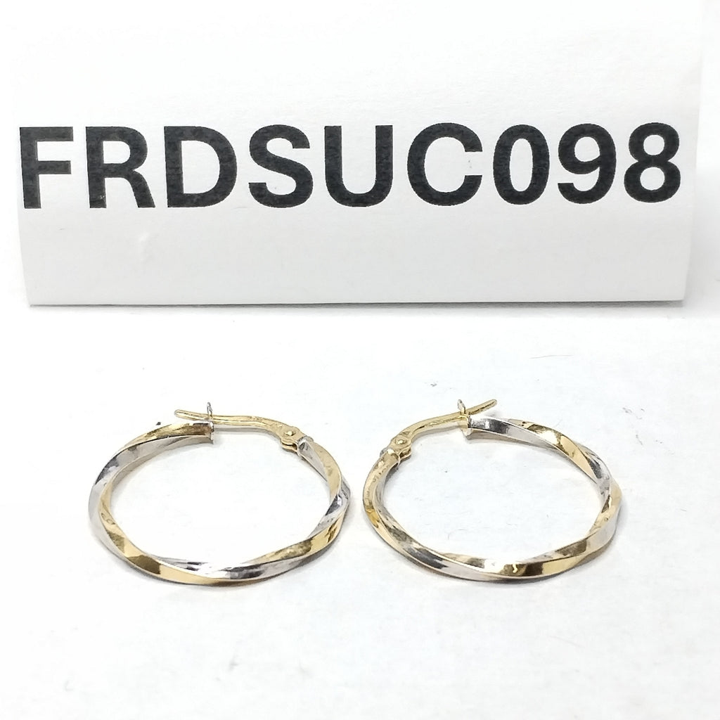 ARRACADAS PAR ORO COMBINADO 14 K 1,00 GRMS (SEMINUEVO)