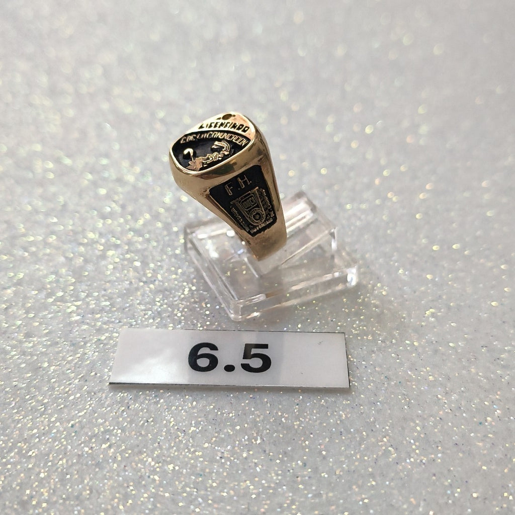 ANILLO DE GRADUACIÓN ORO 8 K 5,90 GRMS (SEMINUEVO)