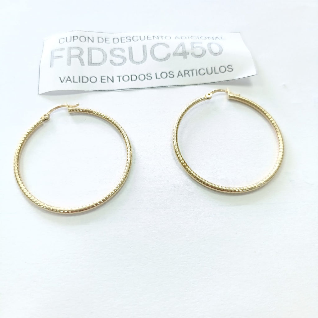 ARRACADAS PAR ORO 14 K 3.7 GRMS (SEMINUEVO)
