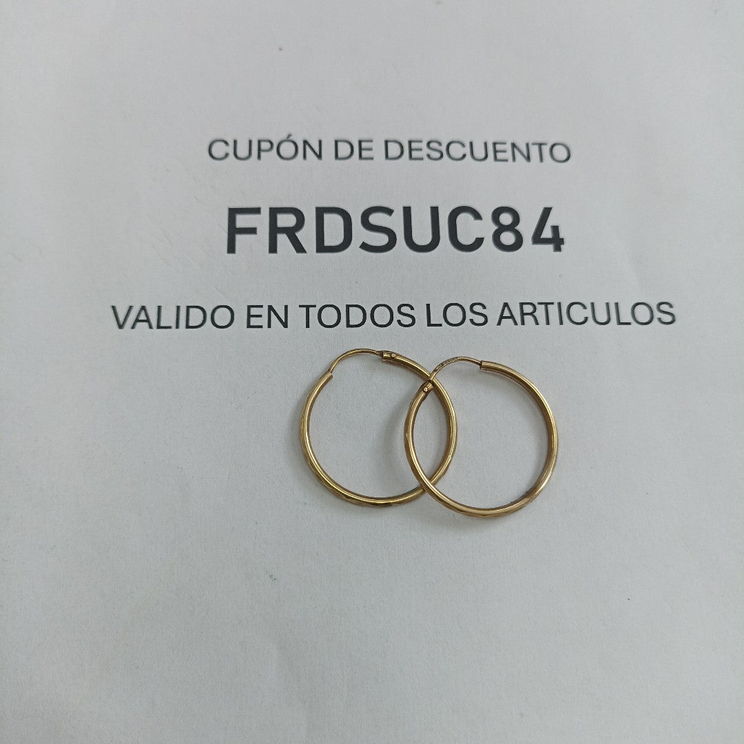 ARRACADAS PAR ORO 8 K 1.8 GRMS (SEMINUEVO)