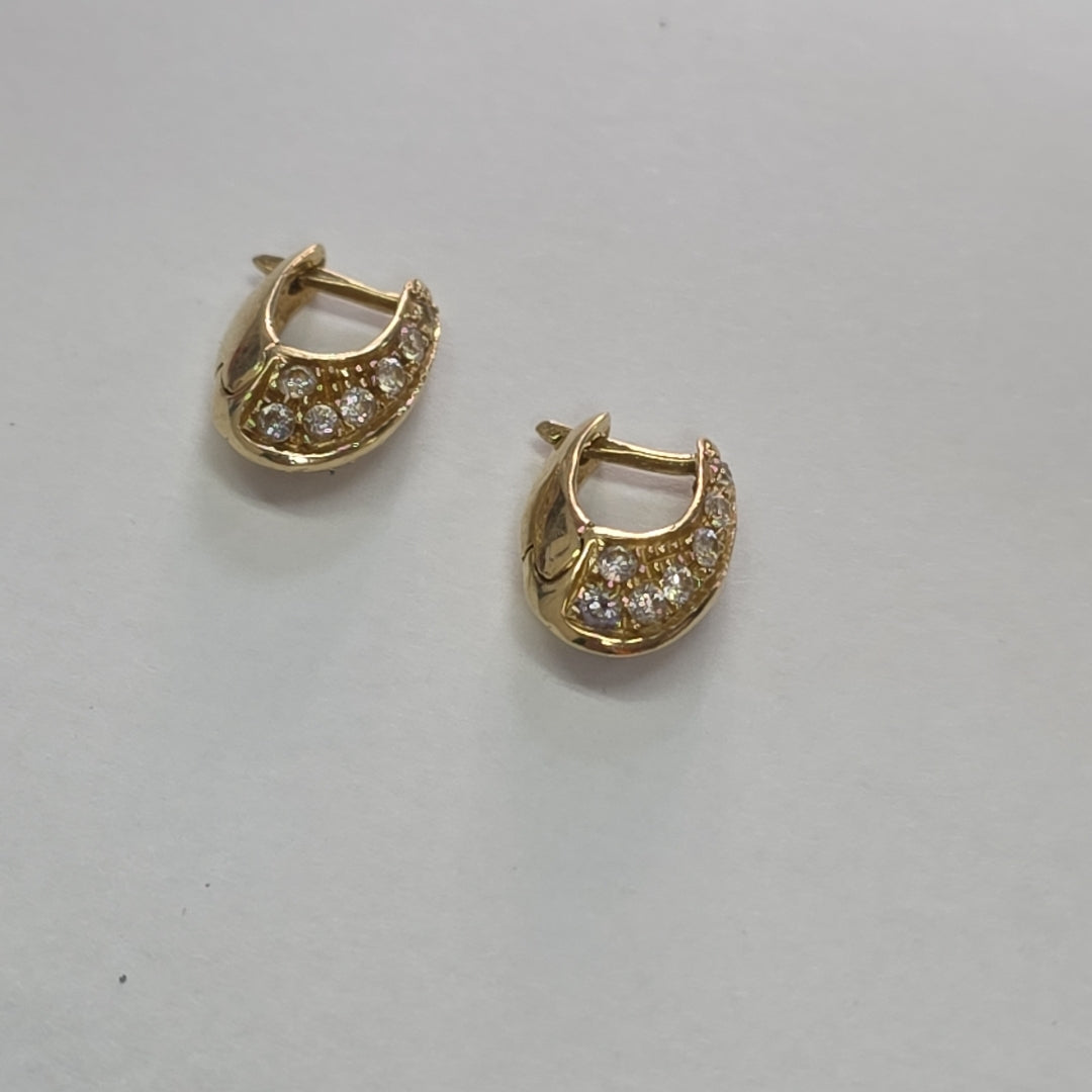 ARRACADAS PAR ORO 14 K 3,80 GRMS (SEMINUEVO)