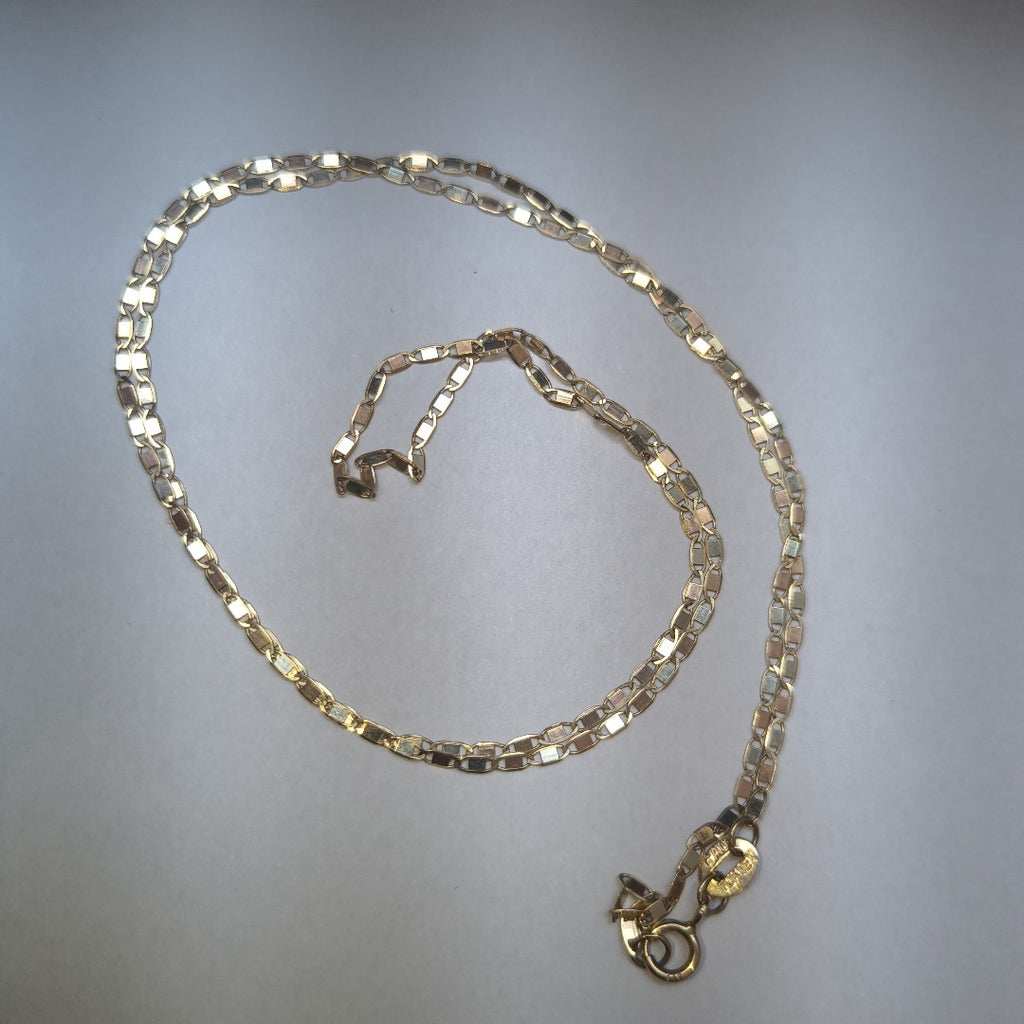 CADENA ORO COMBINADO 10 K 1.7 GRMS (SEMINUEVO)
