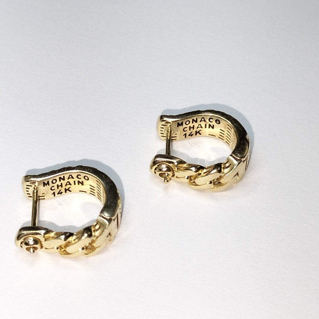 ARETES PAR ORO 14 K 3.5 GRMS (SEMINUEVO)