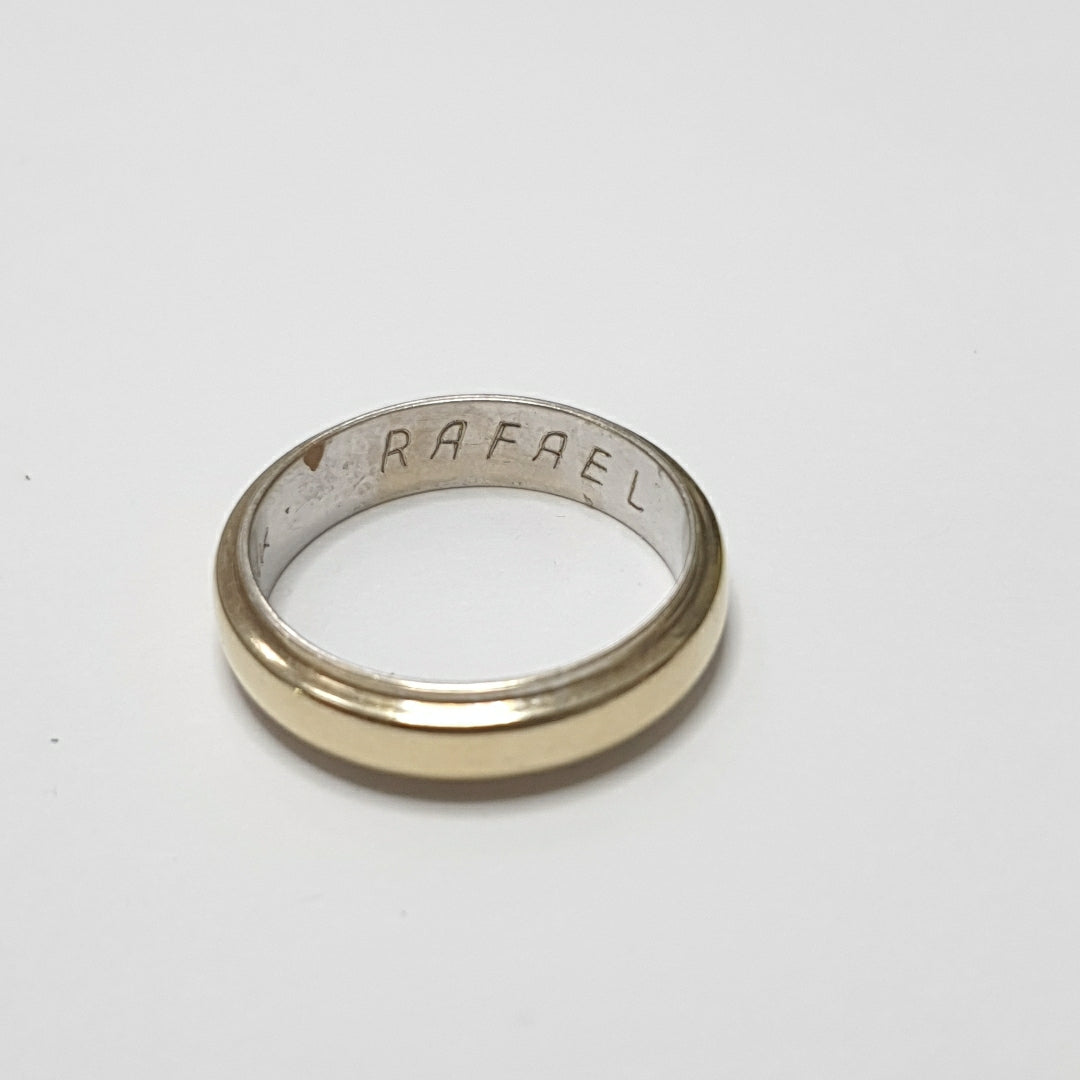 ARGOLLA ORO COMBINADO 14 K 4,40 GRMS (SEMINUEVO)