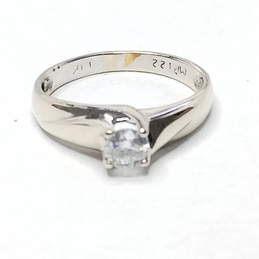 ANILLITO ORO, ORO BLANCO 14 K 2.3 GRMS (SEMINUEVO)
