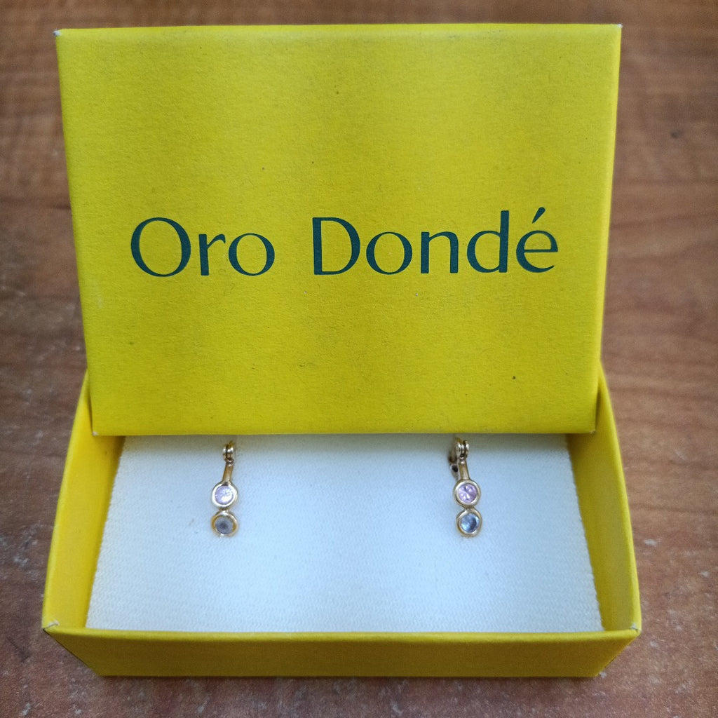 ARRACADAS PAR ORO 14 K 1.6 GRMS (SEMINUEVO)