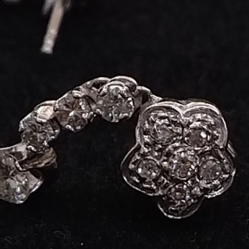 BROQUELES PAR ORO BLANCO 14 K 4,30 GRMS (SEMINUEVO)