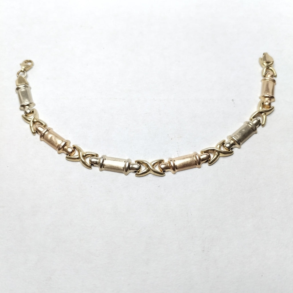 PULSERA ORO, ORO COMBINADO 14 K 5.8 GRMS (SEMINUEVO)