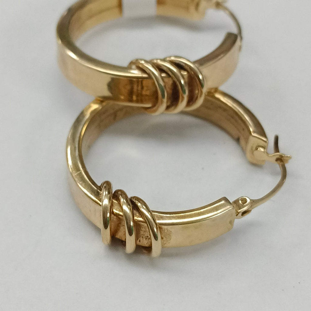 ARRACADAS PAR ORO 14 K 6.8 GRMS (SEMINUEVO)