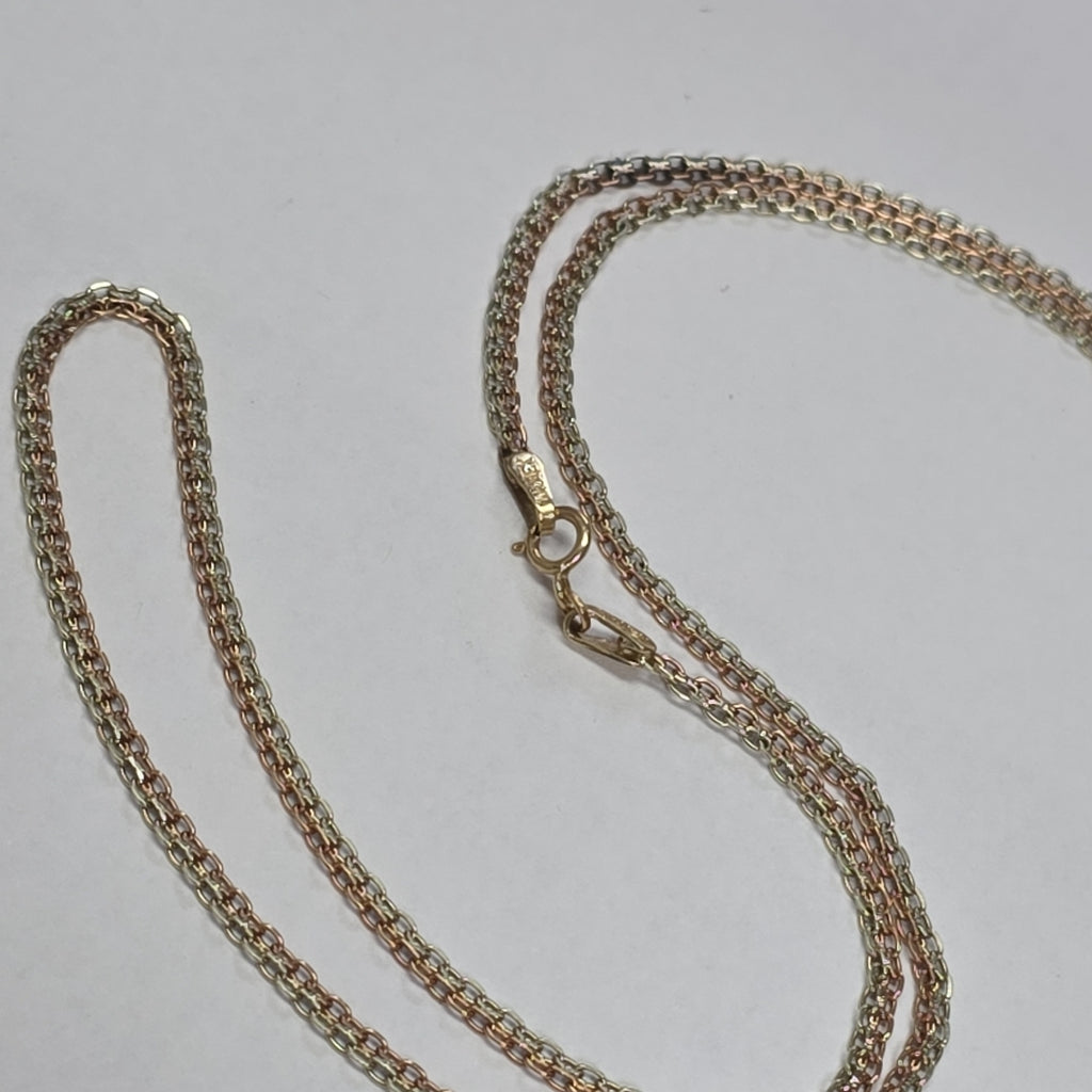 CADENA ORO COMBINADO 8 K 4,00 GRMS (SEMINUEVO)