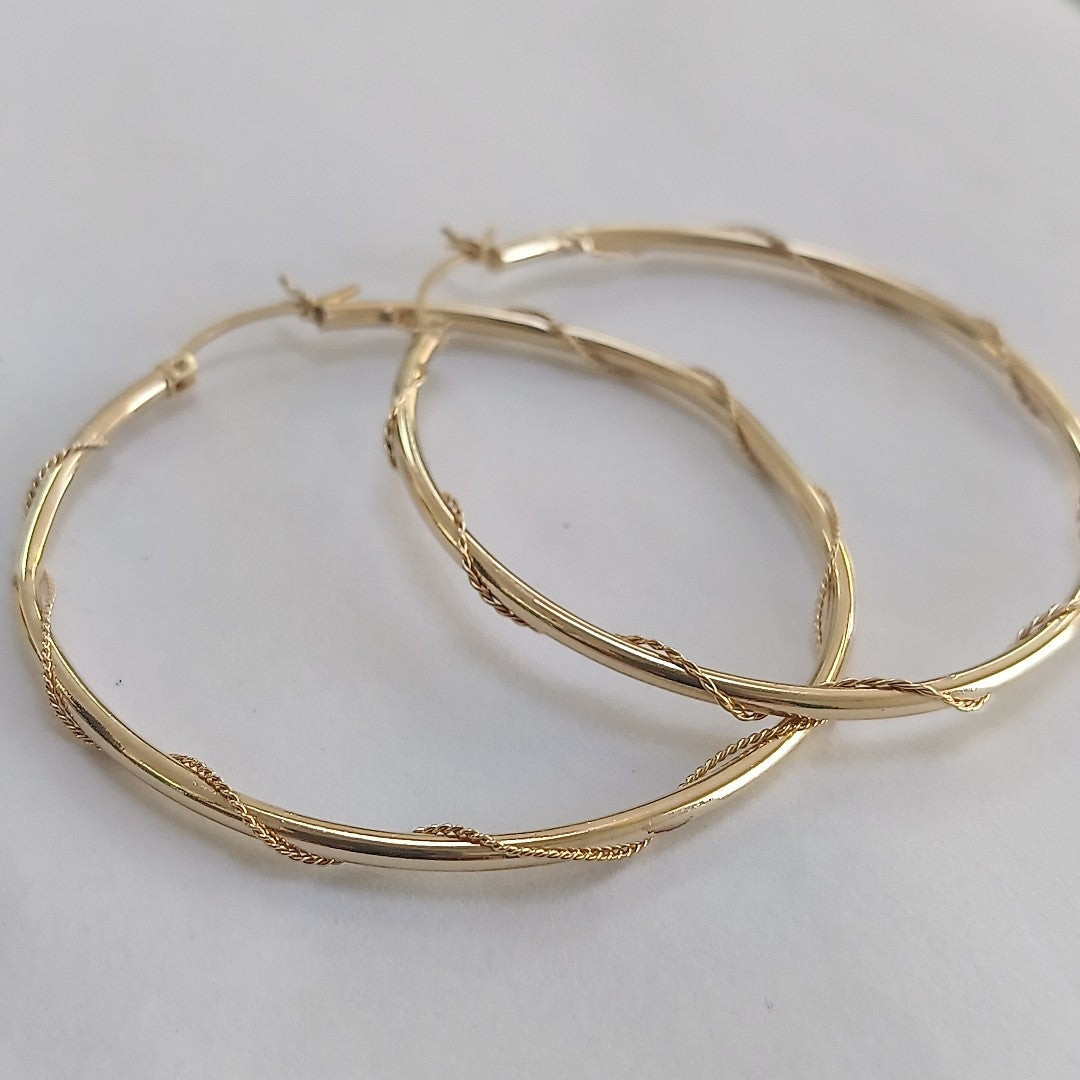 ARRACADAS PAR ORO 10 K 3.5 GRMS (SEMINUEVO)