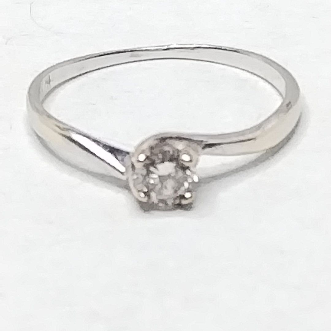 ANILLITO ORO BLANCO 14 K 1.1 GRMS (SEMINUEVO)