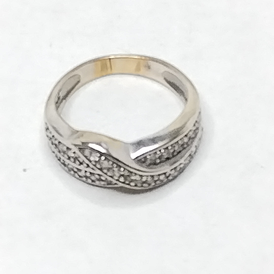 ANILLO ORO BLANCO 14 K 4.6 GRMS (SEMINUEVO)