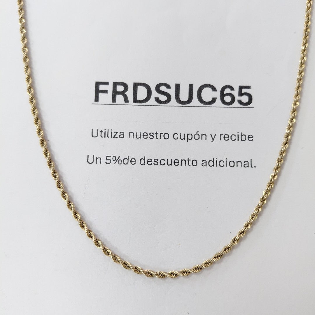 CADENA ORO 10 K 2.5 GRMS (SEMINUEVO)