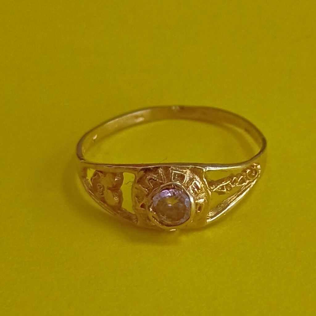 ANILLO ORO 10 K 0.9 GRMS (SEMINUEVO)