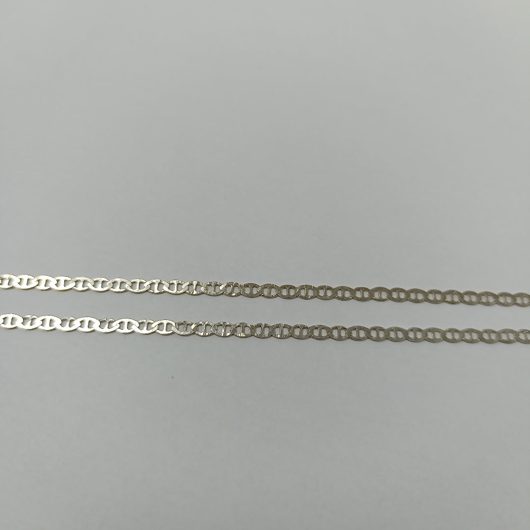 CADENA TEJIDO GUCHI PLATA .925 55 CM 3.3 GR (NUEVO)