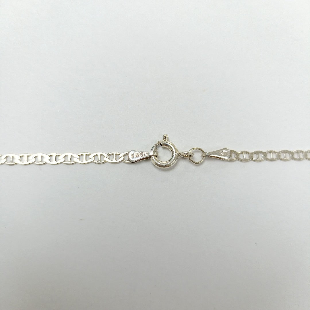 CADENA TEJIDO GUCHI PLATA .925 55 CM 3.6 GR (NUEVO)