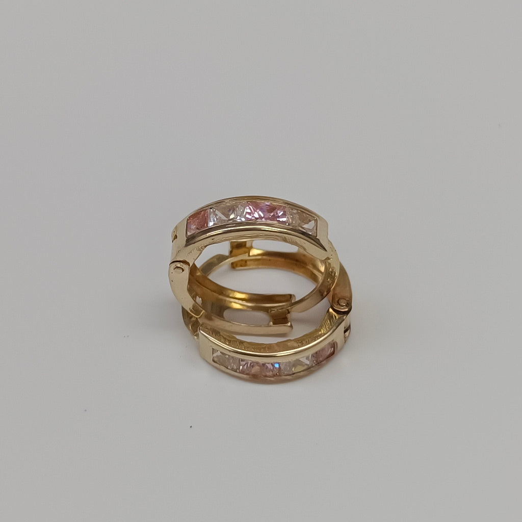 ARRACADAS PAR ORO 14 K 1,20 GRMS (SEMINUEVO)