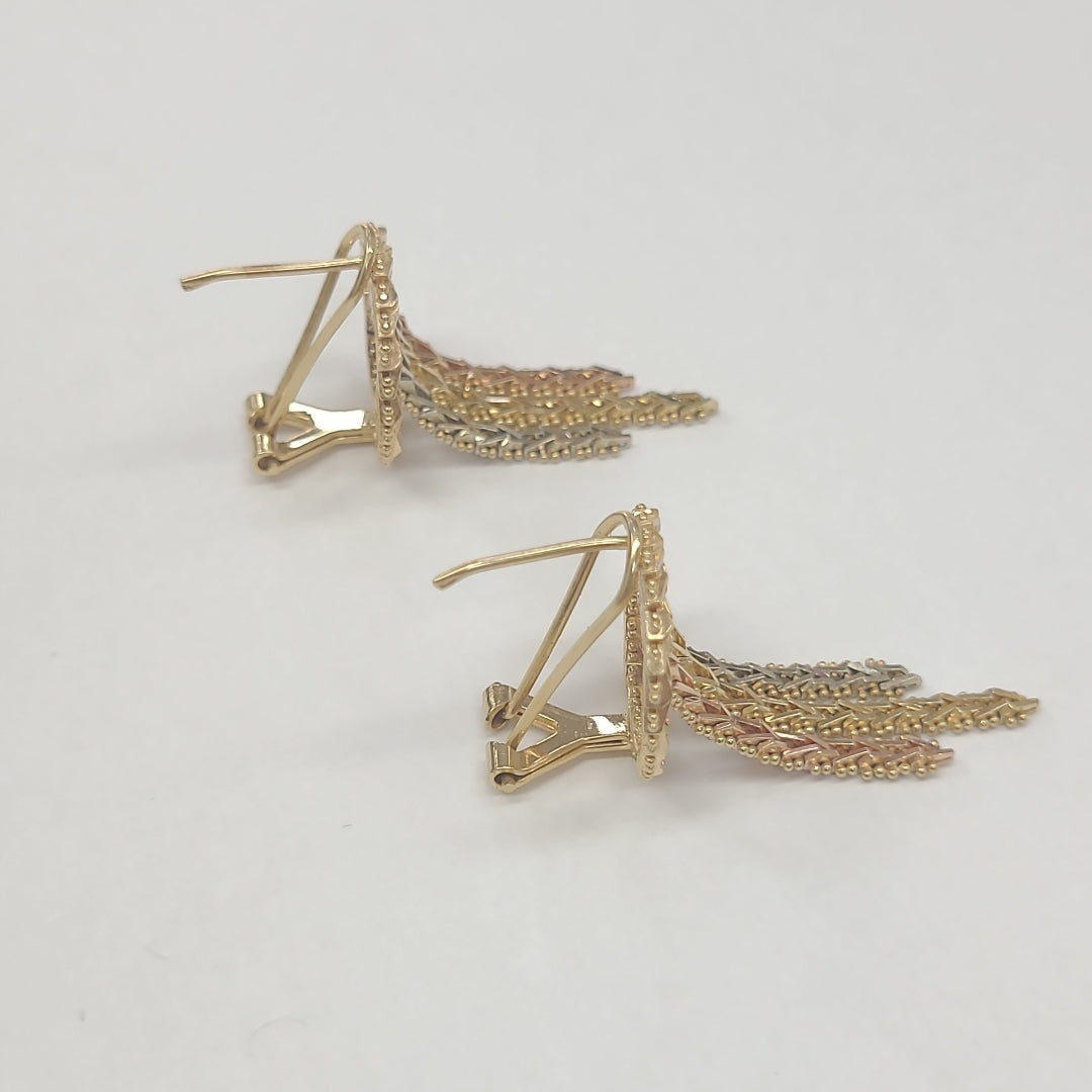 ARETES PAR ORO 14 K 8.9 GRMS (SEMINUEVO)