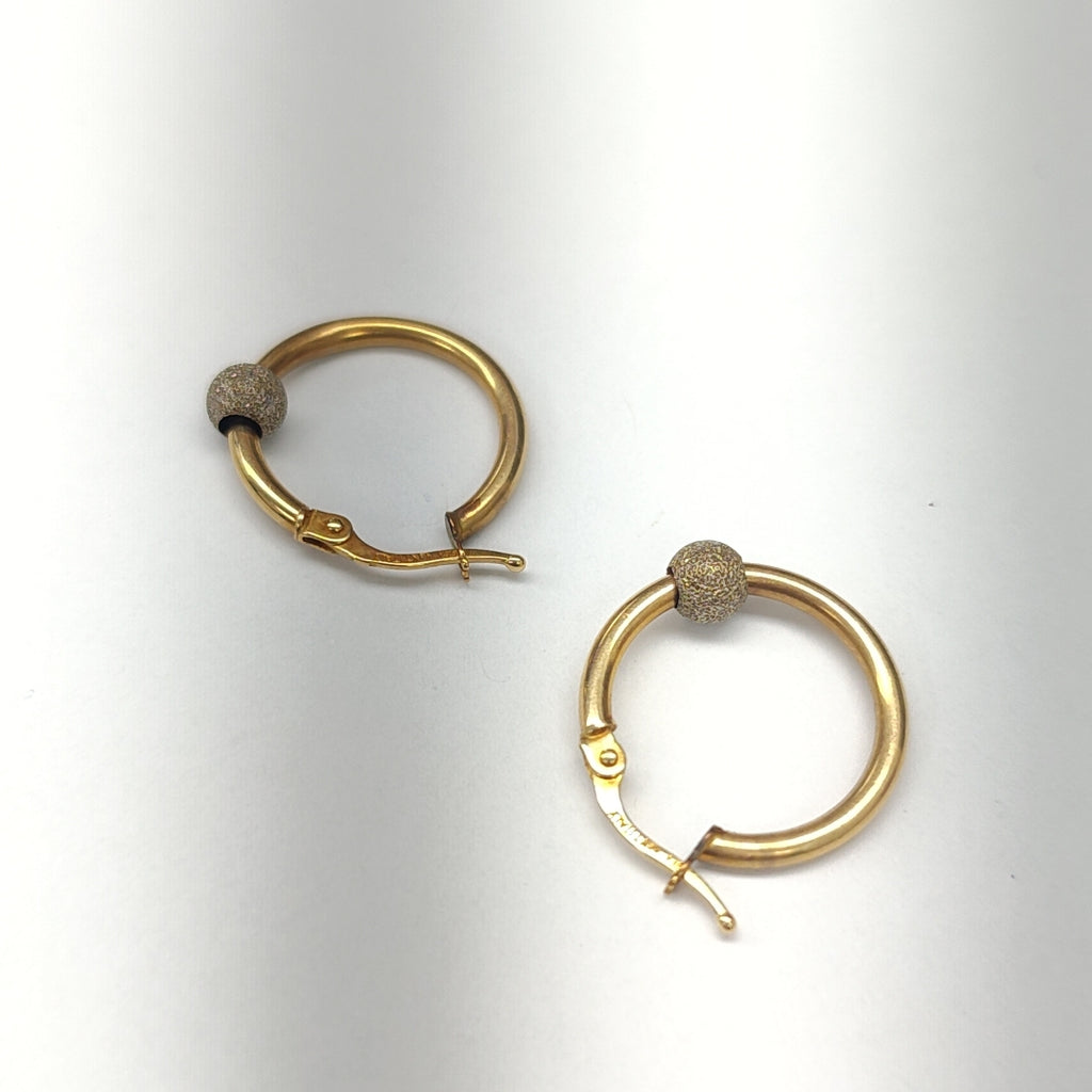 ARRACADAS PAR ORO 14 K 1,50 GRMS (SEMINUEVO)