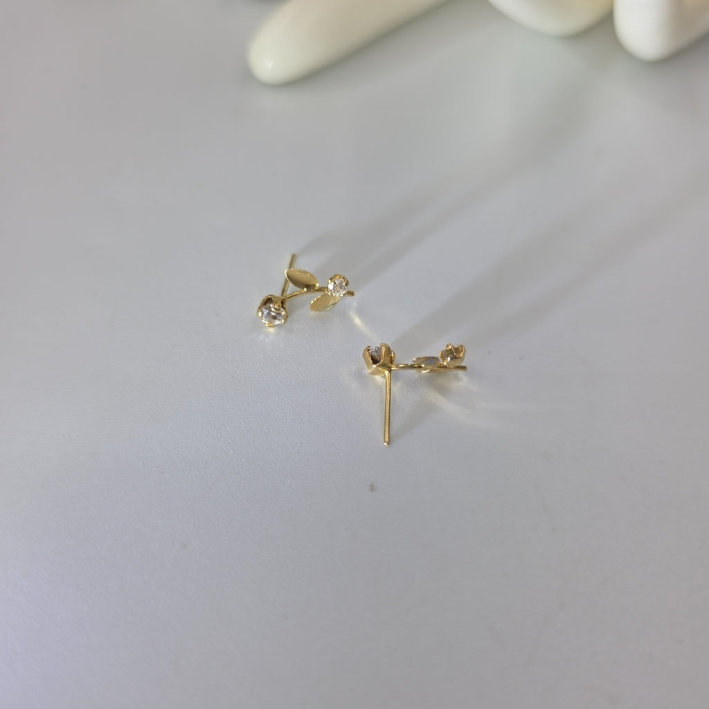 BROQUELES PAR ORO 14 K 0,80 GRMS (SEMINUEVO)