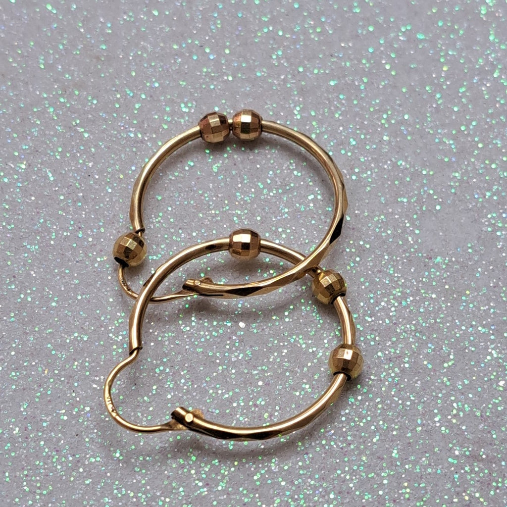 ARRACADAS PAR ORO 14 K 2,70 GRMS (SEMINUEVO)